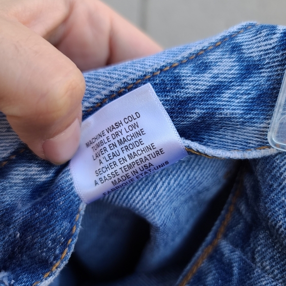 RE/DONE with Levi's | Two-tone Denim Mini Skirt - Picture 13 of 14